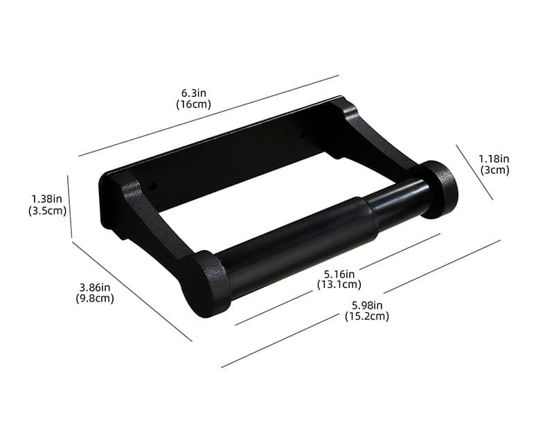 Self-Adhesive Paper Towel Holder for Kitchen and Bathroom, 16x9.8cm, Black V1188-MS-325-2103