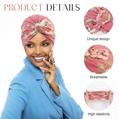 2-Pack Lightweight Breathable Elastic Sleeping Cap, Soft Stretchy Comfortable Night Cap, Cozy Sleeping Hood, V1188-MS-325-2110