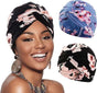 2-pack lightweight breathable elastic sleeping cap, soft and cozy night hood, one size V1188-MS-325-2111