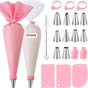 40 Pieces Cake Decorating Piping Set with Icing Nozzles, Compatible with Decorating Bag V1188-MS-325-2113