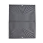 Non-Slip Silicone Kitchen Counter Mat, Foldable Water Drainage Wiping Mat, Grey, 43cm x 34cm V1188-MS-325-2120