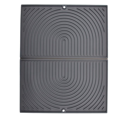 Non-Slip Foldable Silicone Kitchen Counter Mat with Water Drainage, 51cm x 41cm, Grey V1188-MS-325-2121