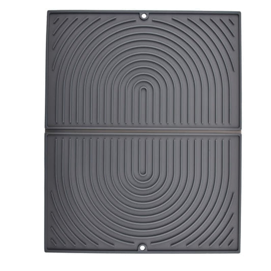 Non-Slip Foldable Silicone Kitchen Counter Mat with Water Drainage, 51cm x 41cm, Grey V1188-MS-325-2121