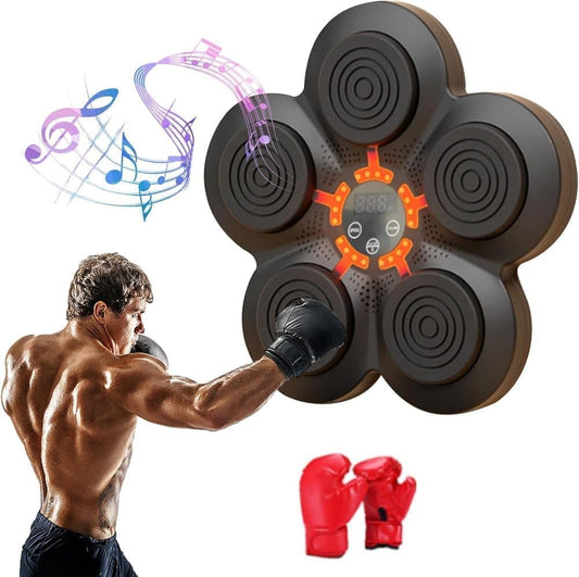 Smart Electric Boxing Trainer with Speaker, Black, Compatible with Smart Music Boxing Machine(Adults) V1188-MS-325-3205