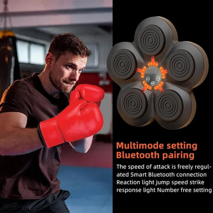 Smart Electric Boxing Trainer with Speaker, Black, Compatible with Smart Music Boxing Machine(Adults) V1188-MS-325-3205