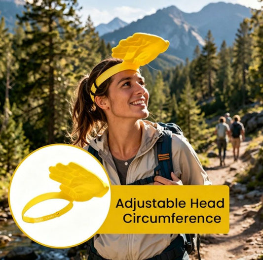 Novelty Hand Shaped Sun Visor Hat, Funny Palm Headband UV Protection Sun Hat, Creative Photo Prop for Women V1188-MS-417-0004