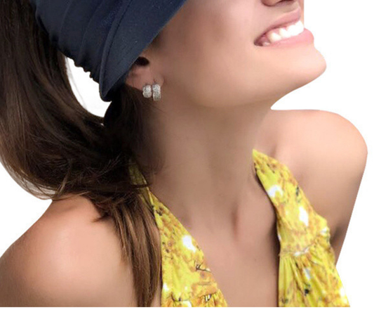 Women's UPF 50+ UV Protection Sun Visor Hat | That Girl Aesthetic High Ponytail Wide Brim Hat | Birthday Gift V1188-MS-417-0005-3