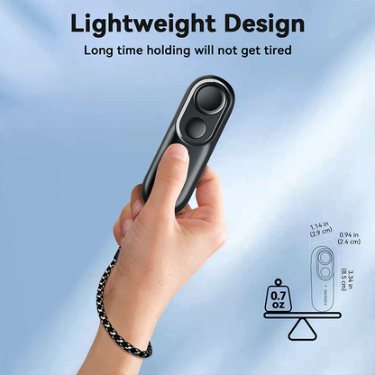 Rechargeable E-Reader Page Turner Remote with Clip - 2-in-1 Bluetooth Clicker for Kindle, Kobo, V1188-MS-417-0007