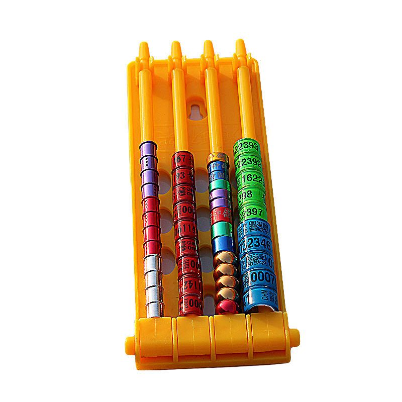 Pigeon Leg Ring Holder (Plastic) Size: 70*195mm Color: Yellow for Pigeons (2pc) V1188-MS-424-0001
