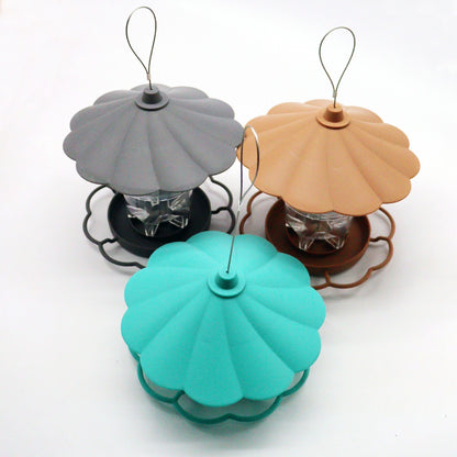 Automatic Hanging Large Capacity Multi-functional Bird Feeder (PP/PS) 820ML Capacity Size: 200*200*125mm V1188-MS-424-0004
