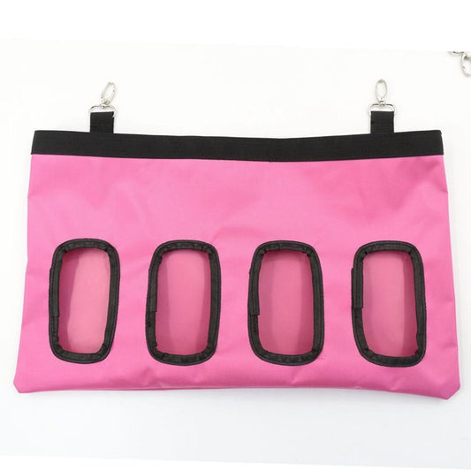 Pet Feeding Bag (Oxford Cloth) Size: two holes Color: Black for Rabbits/Guinea Pigs (1pc) V1188-MS-424-0008