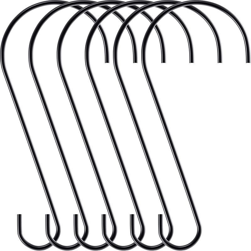 Hanging Multi-functional S Hook (Metal) Size: 305mm Color: Black for Birds (1pc) V1188-MS-424-0010