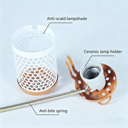 Heated Heating Lamp (ceramics) Size: 60*70mm Color: Black for Parrots (1pc) V1188-MS-424-0011