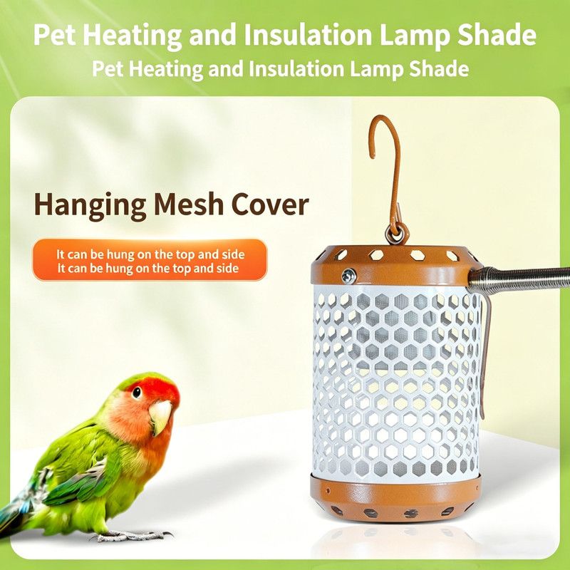 Heated Heating Lamp (ceramics) Size: 60*70mm Color: Black for Parrots (1pc) V1188-MS-424-0011