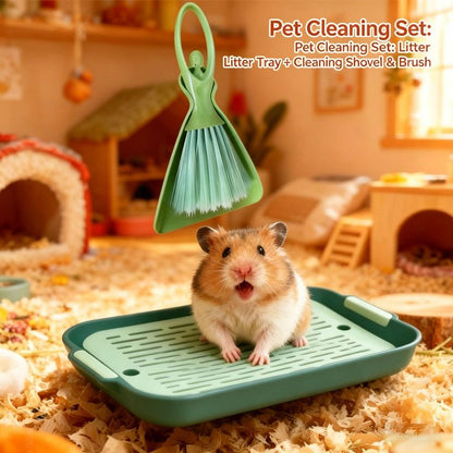 Waste Tray (Plastic) Size: 270mm*185mm*40mm Color: Green for Rabbits/Guinea Pigs (1pc) V1188-MS-424-0018