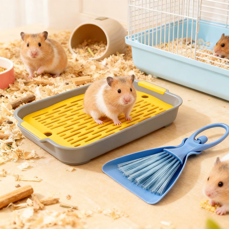 Waste Tray (Plastic) Size: 270mm*185mm*40mm Color: Green for Rabbits/Guinea Pigs (1pc) V1188-MS-424-0018