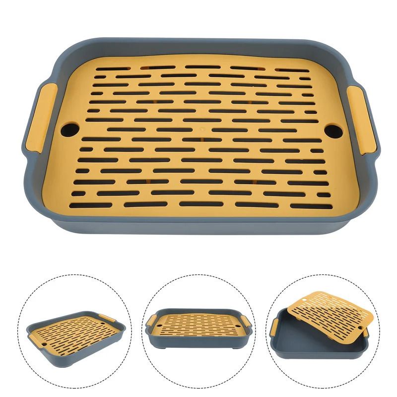 Waste Tray (Plastic) Size: 270mm*185mm*40mm Color: Green for Rabbits/Guinea Pigs (1pc) V1188-MS-424-0018