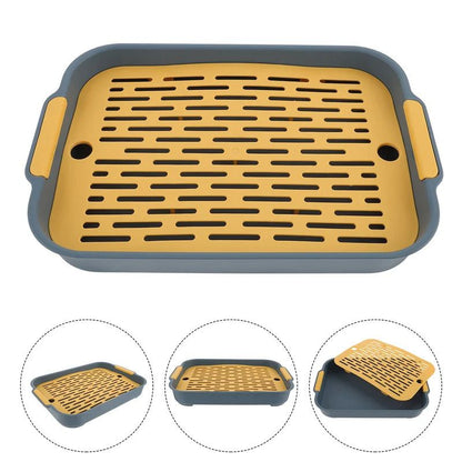 Waste Tray (Plastic) Size: 270mm*185mm*40mm Color: Green for Rabbits/Guinea Pigs (1pc) V1188-MS-424-0018