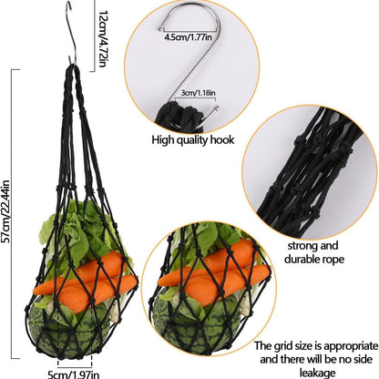 Hanging Feeding Net Bag (Nylon) Size: 570mm Color: Green for Parrots (2pc) V1188-MS-424-0025