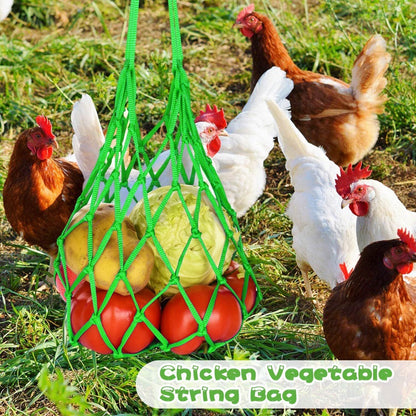 Hanging Feeding Net Bag (Nylon) Size: 570mm Color: Blue for Parrots (2pc) V1188-MS-424-0026