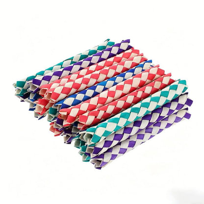 Bird Toy (Paper) Size: 150mm*15mm Color: Green/White for Parrots (10pc) V1188-MS-424-0029