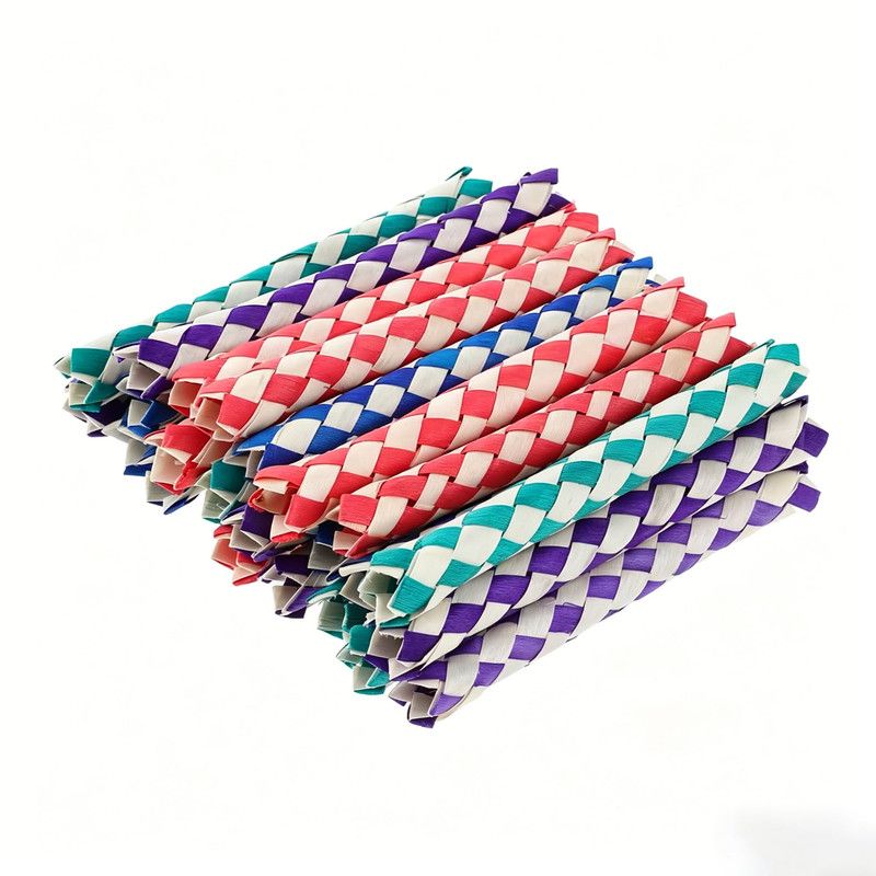 Bird Toy (Paper) Size: 150mm*15mm Color: Purple/White for Parrots (10pc) V1188-MS-424-0030