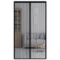 Magnetic Door Screens - 80x210 cm Self-Closing - High-Density Insect Mesh - No Drilling Required - Black V1188-MS-429-0001