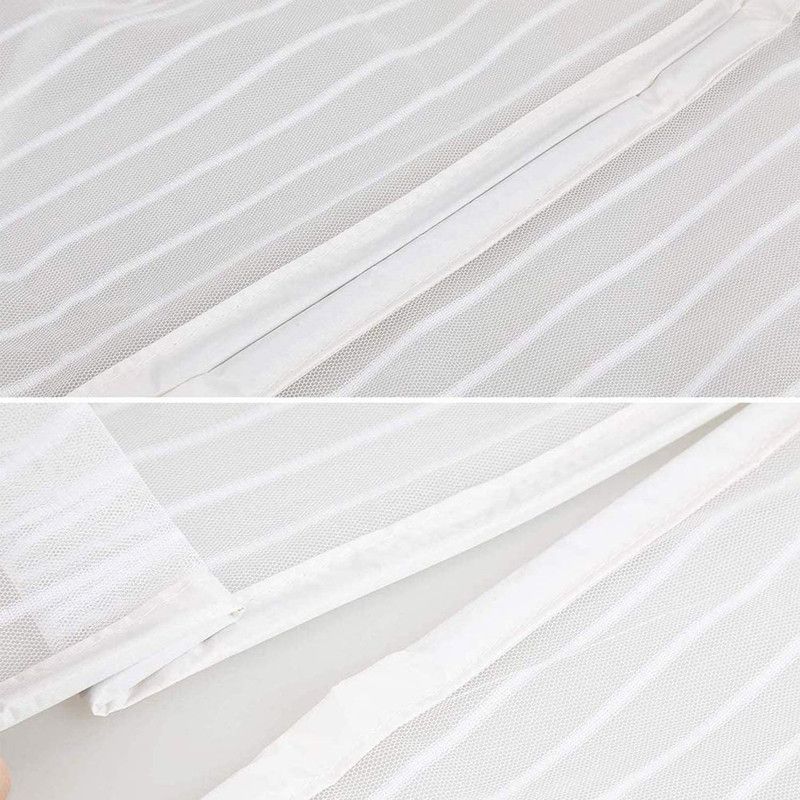 Magnetic Door Screens - 80x210 cm Self-Closing - High-Density Insect Mesh - No Drilling Required - White V1188-MS-429-0002