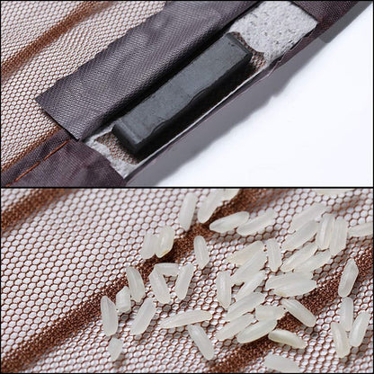Magnetic Door Screens - 100x210 cm Self-closing - High-Density Insect Screen - No Drilling Required - Brown V1188-MS-429-0004-2