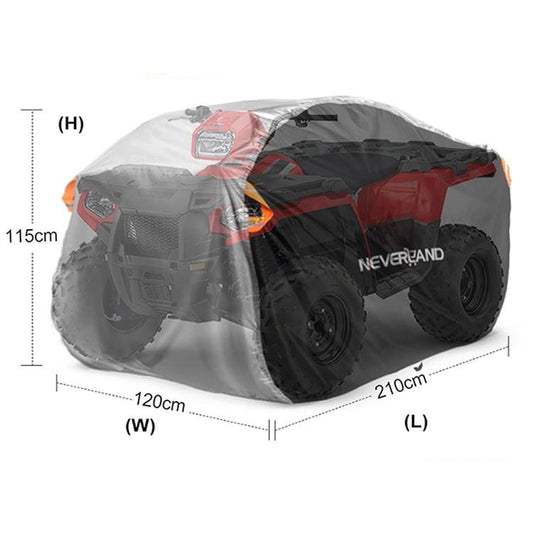 210D ATV Cover - Waterproof and Sunscreen Beach Car Cover, Four-Wheel Off-Road Vehicle V1188-MS-514-009