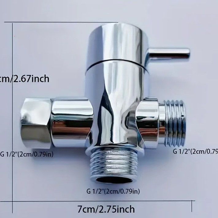 All-copper shower head manifold, one inlet, two outlet, three-way valve, shower head switch, one-to-two V1188-MS-515-001