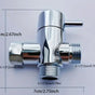 All-copper shower head manifold, one inlet, two outlet, three-way valve, shower head switch, one-to-two V1188-MS-515-001