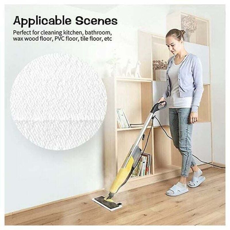 5 Pack Steam Cleaner Mop Wipes, Velcro Pads Compatible with Karcher SC2 SC3 SC4 SC5 V1188-MS-520-001