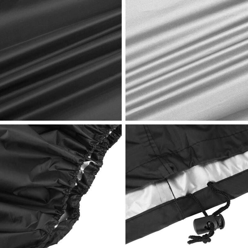 Rectangular Table Cover for Garden Furniture, UV Protection, Black, 150 x 130 x 90 cm V1188-MS-520-002