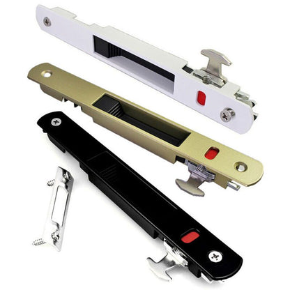 2 Pack Sliding Bay Lock Latch, Single Sided Hook Lock for Sliding Door and Window V1188-MS-520-007