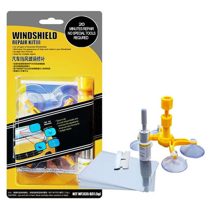 Windshield Repair Kit, Cracked Glass Repair Glue for Chips, Bubbles, Star and Half Moon Cracks V1188-MS-520-009