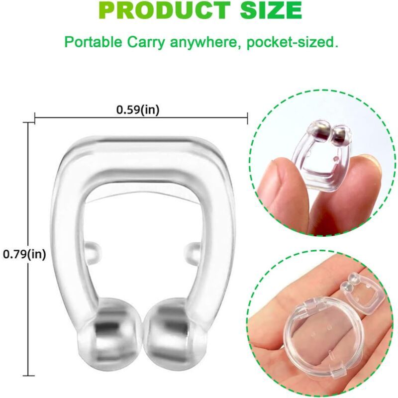 15 Pack Magnetic Anti Snoring Nasal Clip, Anti Snoring Device V1188-MS-520-017