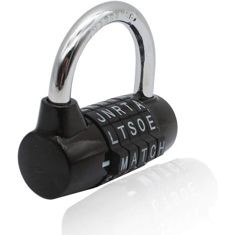 Combination Padlock, Waterproof Rustproof Code Lock, 5 Letter Padlock V1188-MS-520-018