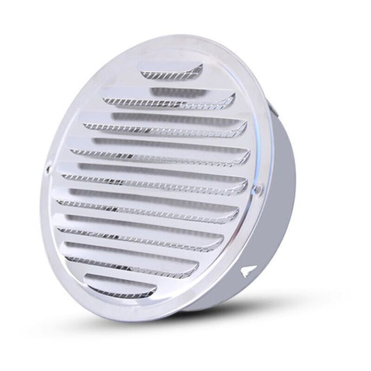 Round Ventilation Grille, Stainless Steel Vent Grille with Net, for 100 mm Opening V1188-MS-520-024
