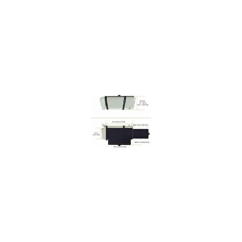 1 Piece Car Sun Visor Extension, Anti Glare UV Protection, Black V1188-MS-520-029