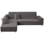 1 Piece Corner Sofa Cover with L Armrests and 1 Pillowcase, Stretch L Shape Cover, 90 to 140 cm V1188-MS-520-030