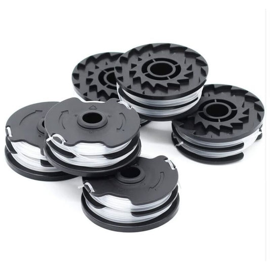6 Pack Replacement Line Spool Compatible with LIDL Parkside PRTA 20 Li A1 B2 C3 PRT 550 A1 A3 PRT 300 A1, 2 x V1188-MS-520-032