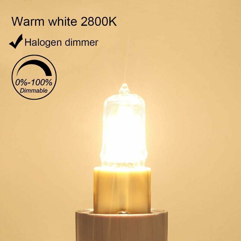 10 Pack G9 Oven Bulb, 40W 230V 300 Degree C, Dimmable Warm White, 480LM V1188-MS-520-033