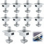 10 Pack Solar Panel Bracket, Aluminum T Shaped Center Terminals for PV Roof Mounting V1188-MS-520-034
