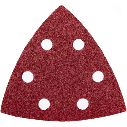 120 Pack Delta Sanding Triangles, 6 Hole Sandpaper, Grit 40 60 80 120 180 240, 90 x 90 x 90 mm V1188-MS-520-039