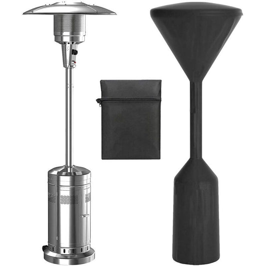 Gas Patio Heater Cover, Water Resistant Parasol Heater Cover, Black, 241 x 86 x 47 cm V1188-MS-520-040