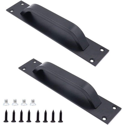 2 Pack Sliding Door Handle, Aluminum Alloy Cabinet and Cupboard Handle, Black, 20 x 4 cm V1188-MS-520-043