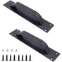 2 Pack Sliding Door Handle, Aluminum Alloy Cabinet and Cupboard Handle, Black, 20 x 4 cm V1188-MS-520-043