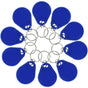 10 Pack RFID NFC Smart Key Tag, 13.56 MHz MF Classic 1K IC S50 Read Only, Blue V1188-MS-520-054