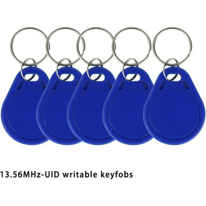 10 Pack RFID NFC Smart Key Tag, 13.56 MHz MF Classic 1K IC S50 Read Only, Blue V1188-MS-520-054